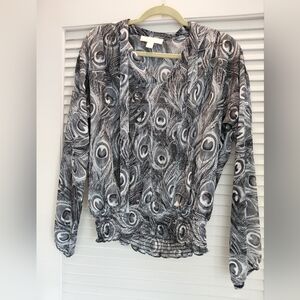 Michael By Michael Kors Neck Tie Blouse